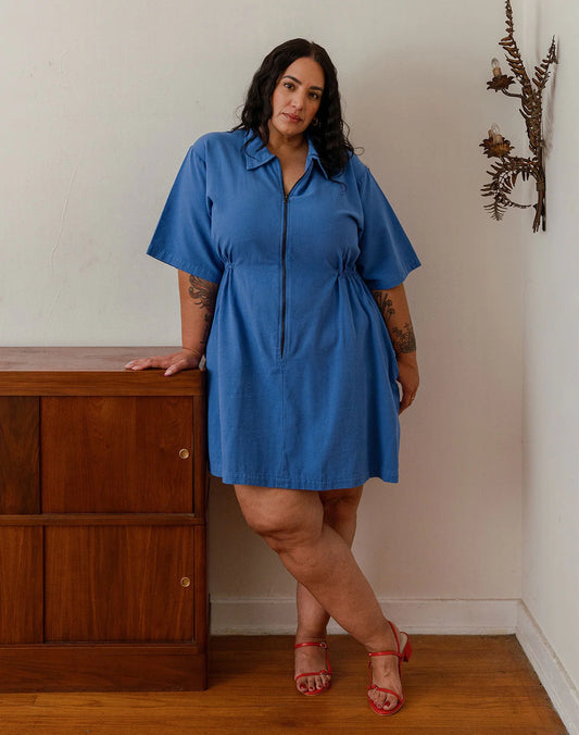 Noble Utility Dress - French Blue