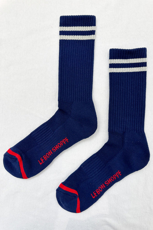 Boyfriend Socks - Navy