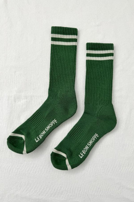 Boyfriend Socks - Moss