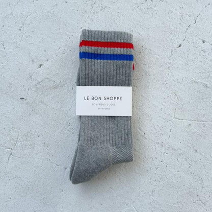 Boyfriend Socks - True Grey