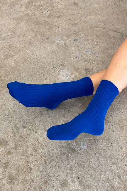 Her Socks (MC Cotton) - Cobalt