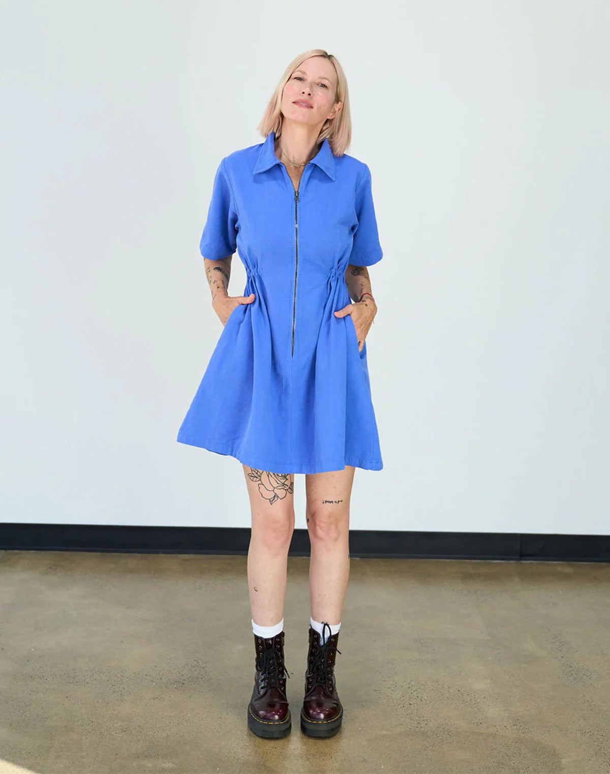 Noble Utility Dress - French Blue