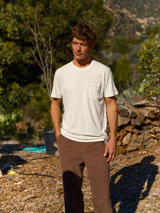 Hemp Pocket Tee - Natural