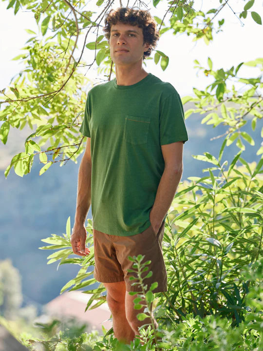 Hemp Pocket Tee - True Green