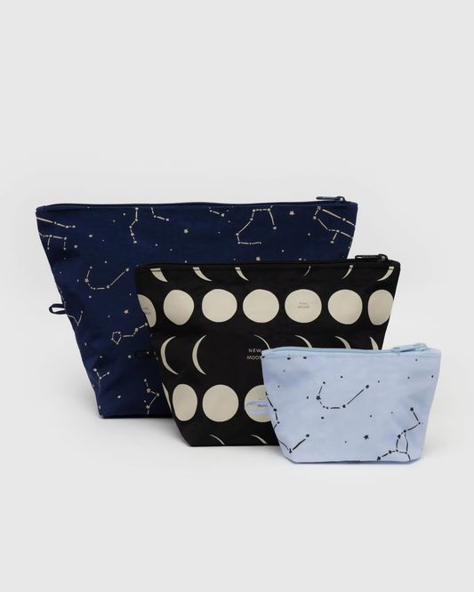 Baggu Go Pouch Set: Night Sky