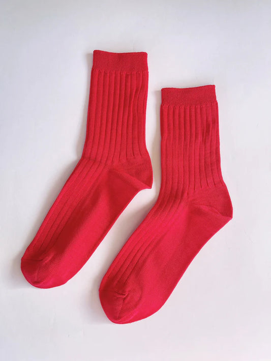 Her Socks (MC Cotton) - Classic Red